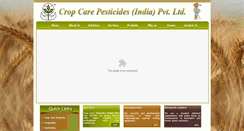 Desktop Screenshot of cropcare.co.in